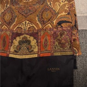 Lanvin Paris Vintage Silk Scarf